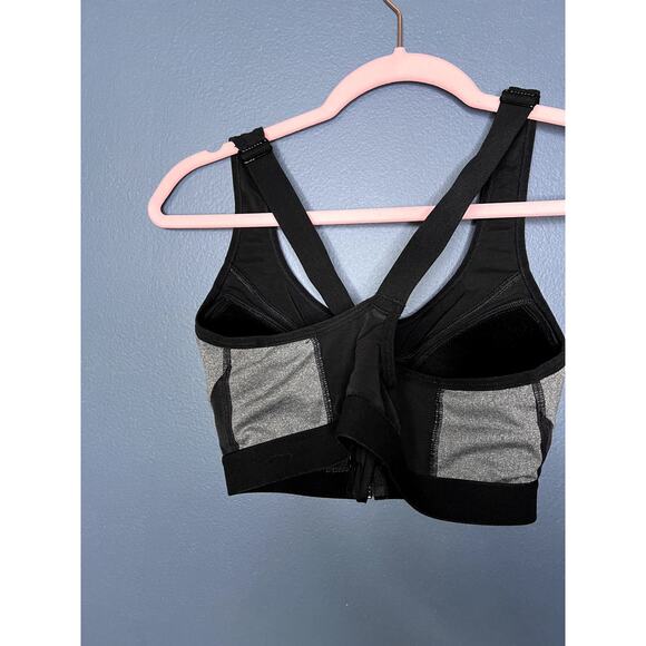 Avia Small A-C Zip up Front Built in Padding Sports Bra - Picture 5 of 7